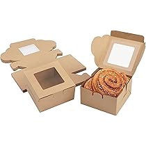 26x Geschenkboxen Kraftpapier 8x8x7,5cm - Süßigkeiten Boxen Für DIY Geschenke