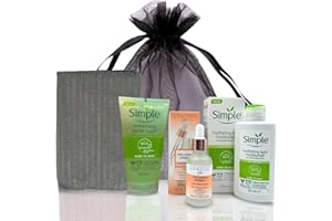 VIKINGTREAT Simple Skincare Set – Face Wash, Hydrating Cleanser, Sunkissed Skin Firming Serum & Moisturiser Bundle (Grey)