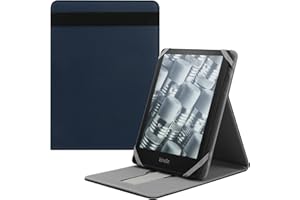 HoYiXi Foldable Étui pour 6.8" Kindle Paperwhite 11è Gen 2021/Signature Edition 2021/Kindle 2019 10è Gen Housse de Support à Rabat Vertical pour 6-6.8'' Kindle Kobo Sony E-Book E-Reader - Bleu