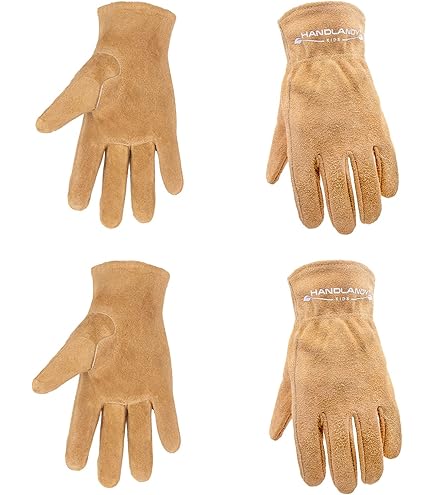 Rozenhandschoen FELCO 705 maat M, hoogwaardig leder, suède manchet