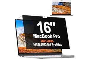 ‎MAMOL Magnetischer Blickschutzfolie Kompatibel Mit Apple MacBook Pro 16 Zoll (2021-2024, M1, M2,M3, M4,Pro,Max), Einfach zum Anbringen & Entfernen, Anti-Blaulicht Sichtschutzfolie für MacBook Pro 16 Zoll