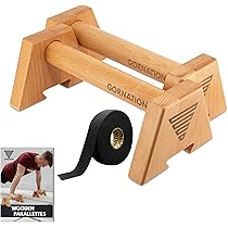 WoodPower® Push-Up PowerBars fekvőtámasz keret szett, XL méret, fa