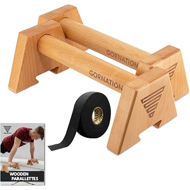 Parallettes Bois Hêtre Zwsair 2 Pièces Push Up Board Parallettes En Bois Hêtre - Poignées Pompes Musculation Stables Et Ergonomiques