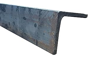 KIMETALS Mild Steel Angle | Steel Section Angles (1m - 3m) (25mm Width x 25mm Height x 5mm Wall Thickness, 1m)