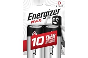 Energizer Pile D, Energizer Max, Lot de 2 piles