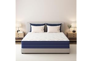 PurrJoys Materasso Matrimoniale 160x190x25cm, Memory Foam e Molle Insacchettate, Rigidità Media, Traspirante, Isolamento del Movimento, Certificato CertiPUR-US® e Oeko-TEX®, Materasso 160x190