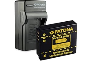 PATONA Chargeur + Batterie Compatible avec Panasonic CGA-S005, Fuji NP-70, Leica BP-DC4, Pentax D-Li106, Ricoh DB-60 | DB-65
