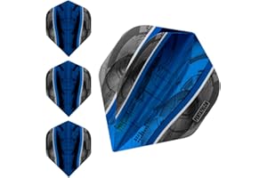 ABCDARTS Pentathlon Silver Edge Lot de 30 ailettes de fléchettes Extra résistantes 100 microns Standard