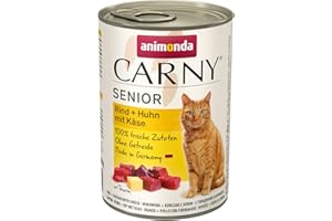 Animonda Carny Senior Karma dla Kotów, Wołowina/Kurczak Z Serem, 6 x 400 g