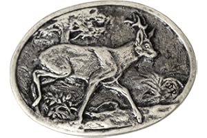 BELTINGER Fibbia per cintura cervo 4,0 cm | fibbia intercambiabile per cintura 40mm solida | per abbigliamento da caccia | cintura intercambiabile fino a 4cm