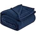 Cloth Fusion Flannel Plush 230 GSM AC Blanket Single Bed, Lightweight Thin Blanket for Summer Single Bed with Ultimate Comfort (58x86 inches, Navy)