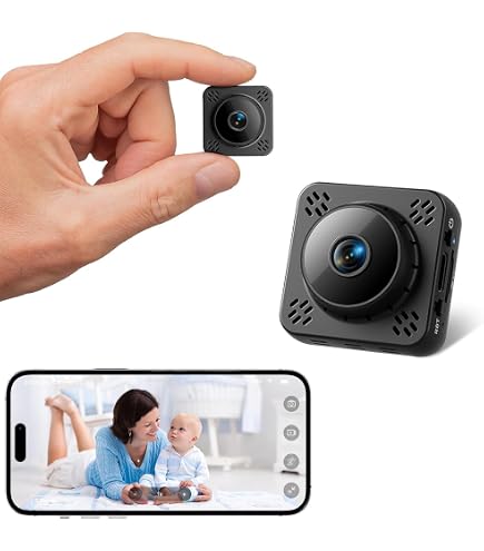 Mini Telecamera Spia Nascosta WiFi 1080P – Sorveglianza Casa Con Audio, Visione Notturna E Allarme Anti-Intruso, Controllo Da App