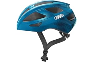 ABUS Macator Casco da ciclismo - Casco da bici sportiva per principianti - Per uomo e donna - Blu, Taglia M