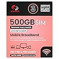 Three 500GB 5G Data SIM - 500GB Preloaded EVERY MONTH from now until 8th December 2025 - Perfect For Wifi Routers, Tablets & Phones - Optimised Business Grade Data
