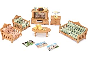 BANANMELONBM Dollhouse Furniture Set for Kids Toys Miniature Doll house Accessories Pretend Play Toys for Boys Girls & Toddlers Age 3+ With living room, sofa, TV...