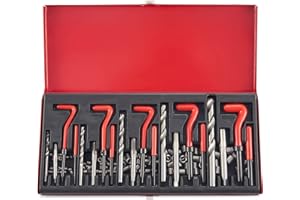 Orion Motor Tech Kit de Réparation de Filetage 131 pièces M5 M6 M8 M10 M12 Helicoil pour Moteur de Voiture