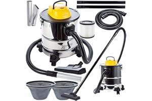 MalTec 5901924217664 Odkurzacz Przemysłowy TurboVac ML2500-ASH-INDUSTRIAL | do Popiołu | Kominkowy | Zbiornik 20L | Moc 2000W | Filtr HEPA | Dmuchawa | Duża moc ssania