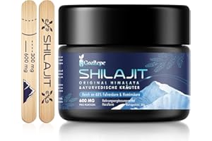 ‎GOZITEPE Shilajit Original Himalaya Shilajit Harz, Reich an Hochdosiert 60% Fulvinsäure und Spurenmineralien, 100% Rein, Ohne Zusatzstoffe