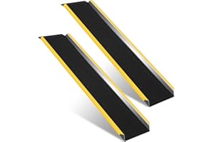 Eulenke Rampe de chargement portable en aluminium - 118 x 33 cm - Rampe de chargement portable pour ATV UTV - Avec surface antidérapante - Pour pickup/camion/véhicule tout-terrain/remorque - 1 paire -