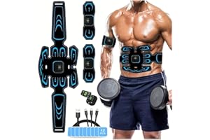Jarper EMS Trainingsgerät,Bauchmuskeltrainer für Männer und Frauen,Bauchmuskel Gürtel,EMS Bauchtrainer,USB Wiederaufladbar Muskelstimulator bauchtrainermit 6 Modi & 9 Intensitäten
