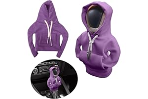 Wondsea Sweat Pommeau de Vitesse,Couverture De Levier De Vitesse De Voiture,Sweat à Capuche Levier De Vitesse,ousse créative pour levier vitesse,Mignon protecteur levier vitesse,pull levier de vitesse