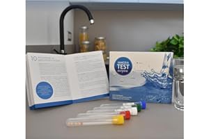 IMMEDIATEST-ACQUA Kit Analisi Acqua Risultati Immediati, Monouso, Facile da Usare, Guida Inclusa | Test pH, Durezza, Nitrati, Nitriti, Cloruri, Solfati - Esclusivo brevetto Universitario