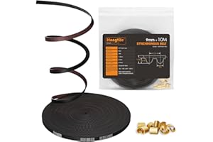 HANGLIFE GT2 Zahnriemen mit Kupfer-Schnalle - Offener Synchronriemen (2mm Teilung) 3D-Drucker-Zubehörteile | 3D-Drucker-Riemen - 9mm x 10M