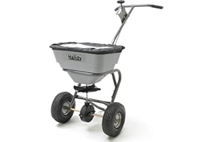The Handy THS70HDUTY Heavy Duty Garden Spreader or Salt Spreader for Fertiliser, Seed or Refined Salt, Easy Build Large 32kg (70lb) Hopper - 2 Year Guarantee