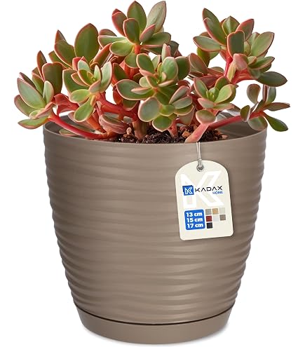 Vaso Veca Pot Naxos 60x45h – Design Moderno, Colore Antracite, Plastica Resistente Per Esterni E Giardini