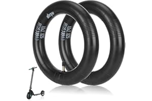 HPGAAVD Cámaras de Aire 10 x 2.125 para Patinete Electrico，10 pulgadas Patinete Cámara de aire Reforzada para Ninebot F Serie/Xiaomi 4，Neumáticos de recambio delanteros y traseros para patinete,2PC
