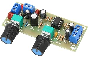 Eujgoov Subwoofer Preamp Board Subwoofer Preamplifier Board Lågpassfilterkort med LED-indikatorer Realtidsövervakning Högeffe
