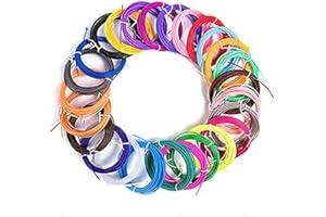 DAILINK Filamento de 3D Pluma PLA 3D pluma filamento 10 colores 1,75 mm 5 metros (16.4ft) cada color Apto para Mayoría de 3D Plumas e 3D Impresoras Materiales de Impresión 3D para la 3D Pluma