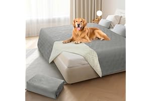 ‎PICK FOR LIFE PICK FOR LIFE wasserdichte Hundedecke, 208x208cm rutschfeste Hundedecken als Schutz für Sofa & Bett. Waschbare Haustierdecke, ideal für große, kleine Hunde