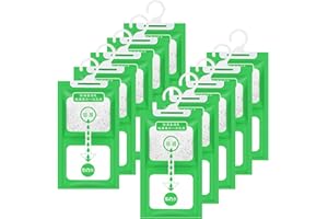 Lonsien 10 x 100 g Bolsas Antihumedad Armarios Bolsas Deshumidificadoras para Colgar Antimoho Antihumedad Absorbedor de Humedad para Armario, baño,Wardrobe,Coche