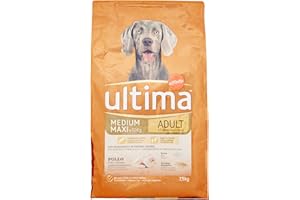 Ultima - Croquettes au Poulet pour Chiens Adultes de Taille Moyenne à Grande (7.5 kg)