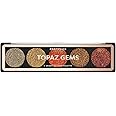 Profusion Cosmetics Topaz Gems 5 Shade Glitter Eyeshadow Palette for Stunning Eye Look, Raise Your Makeup Routine With Premium Beauty Tool