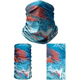 e taktik Multifunctional Blue-Red Marbling Art Seamless Knitting UV+ Neckerwear Face Mask Headband Bandana Do Rag Hairband