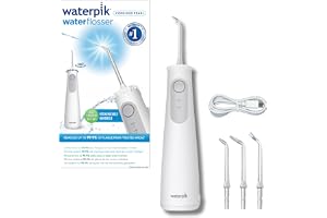 Waterpik Cordless Pearl Water Flosser, Sladdlös, Vit | Upladdningsbar och portabel mundusch, Tar bort plack, Vattentålig, Perfekt för resan eller mindre badrum