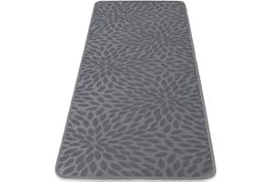 Casatessile Ariel -Tappeto Cucina Made in Italy, Antiscivolo, Lavabile - Passatoia Cucina - Larghezza 50 cm, Lunghezza 80 cm - Grigio