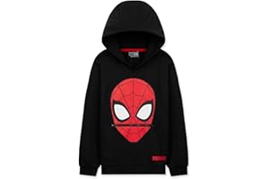 Marvel Felpa Bambino - Felpa con Cappuccio Spiderman 3-12 Anni - Felpe Ragazzo in Cotone Spiderman Abbigliamento Bambino