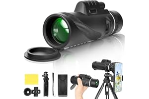 XTOERBUY High Powered Monoculars for Adults - 25x50 Monocular Telescope BAK-4 Prism and FMC Lens Monocular Telescope for Smartphone Monoculars for Bird Watching Wildlife Hunting Hiking