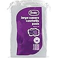 Pretty Cotton | Cotton Pads | Standard Size Square Cosmetic Make-Up Remover Pads | 50pk