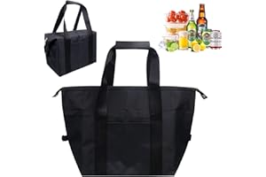 CTDMJ 20L Kühltasche Faltbar, Isoliertasche Cooler Bag Einkaufstasche, Lunchtasche Picknicktasche Mittagessen Tasche für Camping, Picknick, Lebensmitteltransport, Einkauf