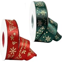 Weihnachtsband Frohe Weihnachten Rot 25 Mm Ohne Draht Jetzt