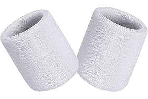 AILIVER Wristbands Sweatbands Wrist Men Women 2 PCS Sports Sweat Bands for Gym Sports Tennis Running Exercise Basketball Moisture Wicking (Size: 3.15 x 3.15 inches)