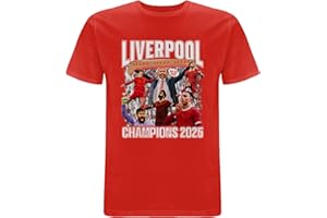 BEYOND HAPPY Liverpool 2025 English League Champions T-Shirt - 100% Cotton Unisex Scousers 2025 League Winners Tee