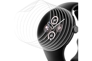 Tuocal 8 Stück Schutzfolie für Google Pixel Watch 3 41MM / Google Pixel Watch 2 / Google Pixel Watch 1, Kratzfest Blasenfreie Selbstheilende TPU Displayschutz Folie, HD Klarheit Klar