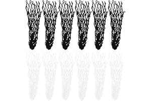 AYNEFY Lot de 6 Poches pour Filet de Billard, Table de Billard Longue Durée de Vie pour Sac en Maille(Le Noir)