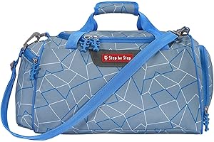 Step by Step Sporttasche, mit Nasswäschefach, Abnehmbarer Tragegurt, Verstellbarer Schultergurt, ab der 1. Klasse, 13L