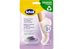 SCHOLL Masque Pieds Relaxant et Hydratant huile de lavande